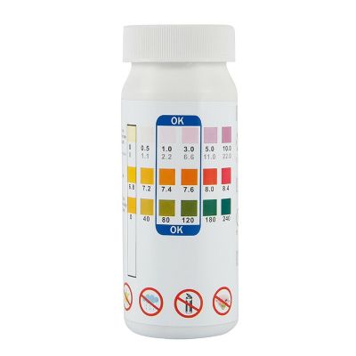 100x 3 in 1 Chlorine Dip Test Strips Hot Tub Swimming Pool Water PH Tester Paper Aquarium Outdoor Tubs Water Testing Products Inspection Tools