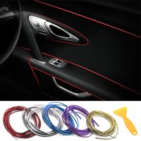 5M Car Moulding Interior Central Control Decoration Strip Trim For Mercedes Benz CLS CLA GL R SLK AMG A B C S Class Accessories