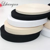 New 50Yards Eco-Friendly 100% Cotton Ribbon High Tenacity Belt Bag Lable Ribbon Sewing Tape Bias Binding DIY Crafts Accessories