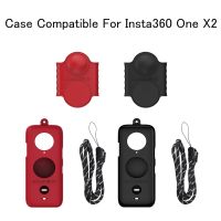 Case Compatible For Insta360 One X2 Protector Dustproof Waterproof Silicone Panoramic Camera Accessory Anti-Scratch High Sleeve