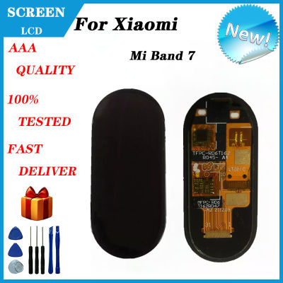 เหมาะสำหรับ Xiaomi Mi Band 7 LCD สร้อยข้อมือสมาร์ทหน้าจอแสดงผลชุดประกอบหน้าจอสัมผัส