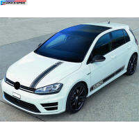 Sport Racing Styling Car Stripes KK Sticker Auto Hood Side Skirt Decorative Decal Stickers For Volkswagen Golf 5 6 7 Polo