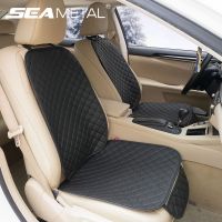 SEAMETAL Car Seat Cover with Backrest Pad PU Leather Vehicle Seat Protector Anti Slip Chair Mat Universal for Sedan Suv Truck