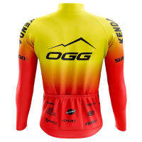 Hot Long Cycling Jersey Riding Bicycle Suits Pants Breathable Yellow Orange 2023