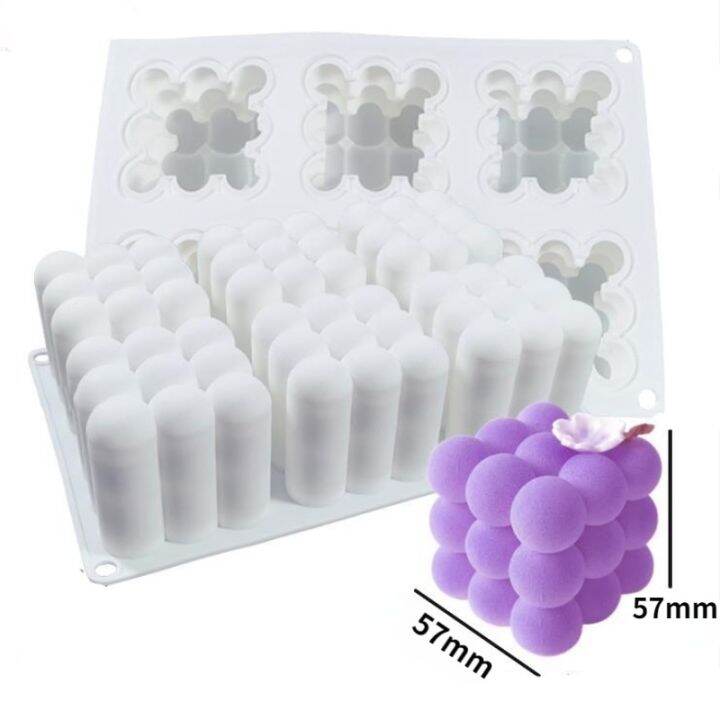 6-15-pcs-rubiks-cube-ball-silicone-candle-mold-3d-cube-spherical-candle-making-supplies-diy-chocolate-mousse-cake-baking-tools