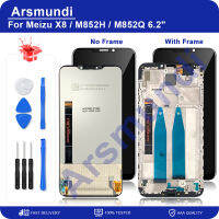 สำหรับ M Eizu X8 X 8 6.2 "จอแสดงผล LCD Touch Screen Digitizer สมัชชาอะไหล่สำหรับ M Eizu X 8 X8 M852H M852Q แอลซีดี