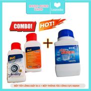 COMBO Bột vệ sinh lồng máy giặt+ bột thông cống nấp xanh tẩy cực mạnh.