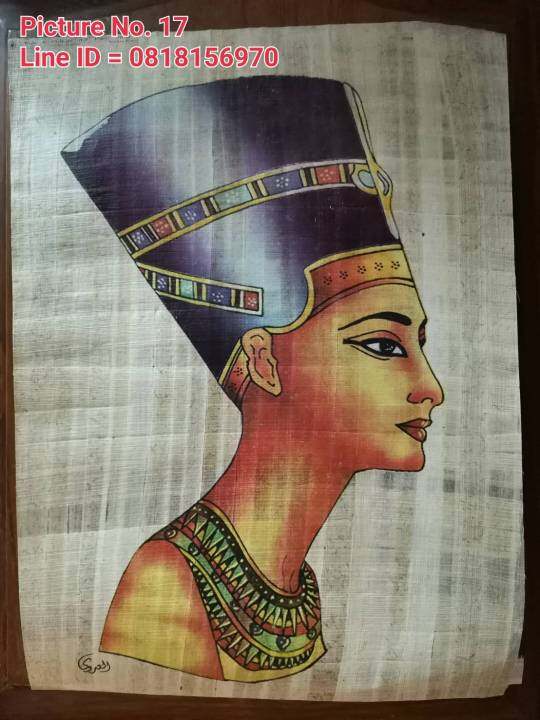 กระดาษปาปิรุส-อียิปต์-ชุดที่-2-ตกแต่งบ้าน-ประวัติศาสตร์-papyrus-egypt-รูปภาพ-กระดาษ-ฟาโรห์-faroh-ceopatra-nefertiti-sprinx-สฟิงซ์-ของที่ระลึก