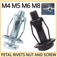 M5 M6 M8กลีบ Rivets อ่อนนุชล็อค Nut Bolt เหล็กคาร์บอน Hollow Iron Rivet ปืน Riveter คงที่ขยายสกรูสำหรับรถป้ายทะเบียน