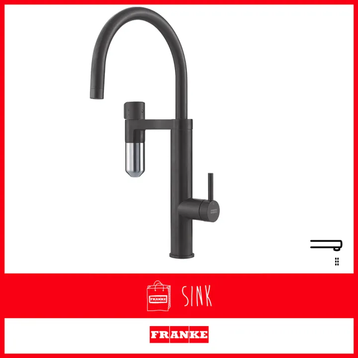FRANKE Tap Vital Capsule Filter Tap JSpout Industrial Black & Steel