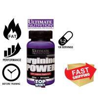 Ultimate Nutrition Arginine Power L-Arginine - 100 Caps– แอล-อาร์จินิน  กรดอะมิโนที่ช่วยสังเคราะห์โปรตีนไปสู่กล้ามเนื้อด้วยและยังมีส่วนระบบการไหลเวียนโลหิต ข