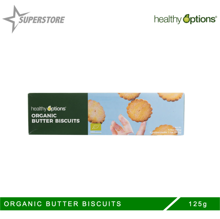 Healthy Options Organic Butter Biscuits 125g Lazada PH