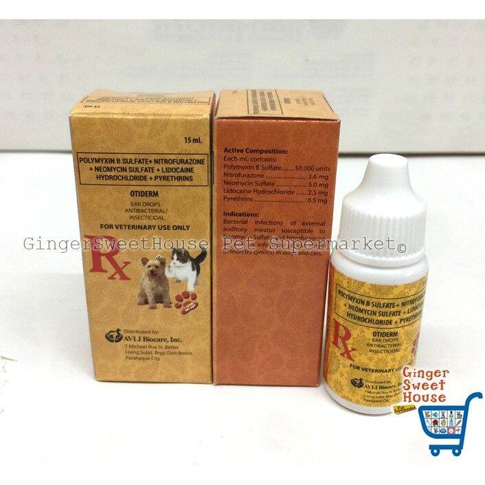 Otiderm, 15ml, ear drops for dog Lazada PH