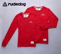 Rudedog เสื้อยืดแขนยาวหญิง รุ่น Basic สีแดง (ราคาต่อตัว)
