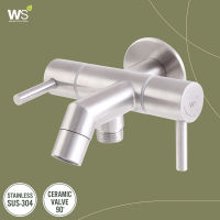 WS ก๊อกน้ำ ก๊อกลงอ่างอาบน้ำ วาล์วฝักบัว วาล์วเปิด-ปิดน้ำ 2 ทาง Stainless304 รุ่น Mae Ping  WS-0290-L