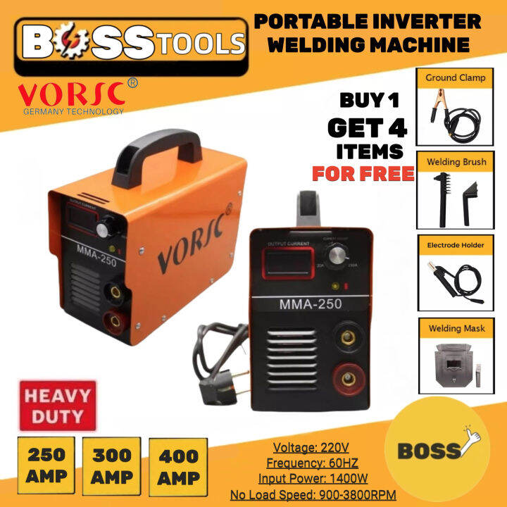 VORSC Portable Inverter Welding Machine IGBT ARC 250/300/400 Amp Heavy