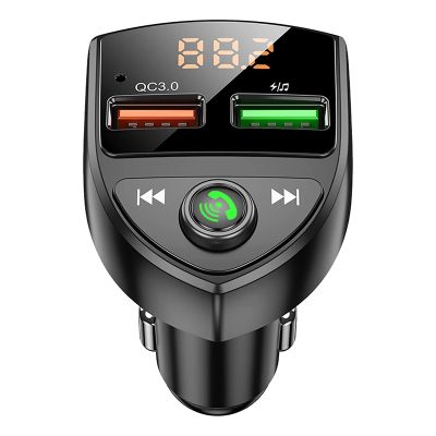 Wireless Bluetooth Car Adapter FM Radio Adapter Bluetooth Car Adapter Support Handsfree , MP3 Player, TF Card
