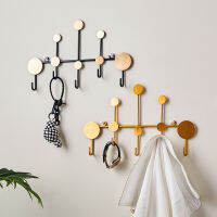 Nordic Fitting Room Coat Hooks สำหรับตกแต่งผนัง Simple Home Accessorie Key Holder Storage เหล็กแขวนผนังแขวน Entrance Decor