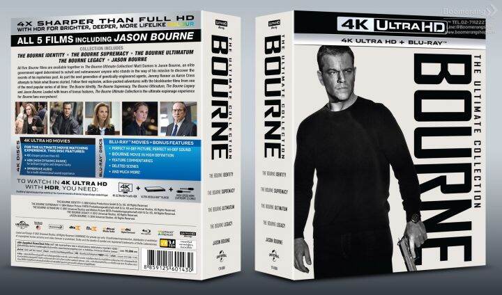 bourne-ultimate-collection-the-เดอะ-บอร์น-อัลติเมท-คอลเลคชั่น-4k-bd-set-10-discs-4k-bd-มีเสียงไทย-มีซับไทย