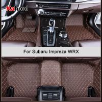 KAHOOL รถที่กำหนดเองเสื่อปูพื้นสำหรับ Subaru Impreza WRX อุปกรณ์ตกแต่งรถยนต์พรมเช็ดเท้า