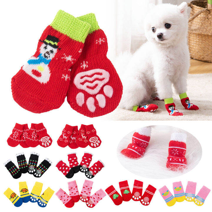 Dog on sale christmas booties