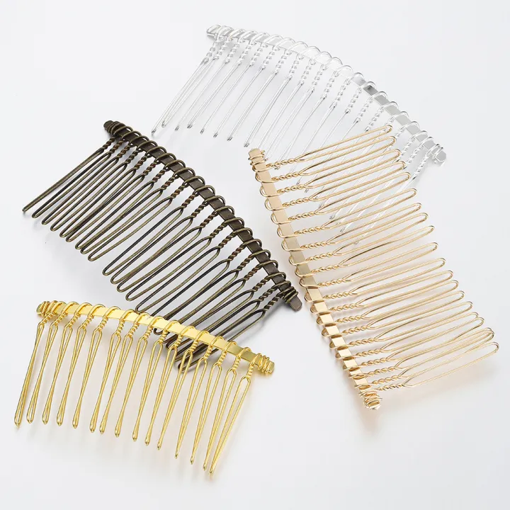 10Pcs/lot Metal Hair Comb Larger Wider 20 Teeth High Quality Twisted Wire Hair Comb Base for Head Jewelry Making Diy Hair Comb Clip Handmade Bridal Hair Accessories Materials | Lazada PH 10Pcs/lot Metal Hair Comb Larger Wider 20 Teeth High Quality Twisted Wire Hair Comb Base for Head Jewelry Making Diy Hair Comb Clip Handmade Bridal Hair Accessories Materials | Lazada PH