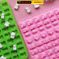 พิมพ์กัมมี่ แมวกวัก สิงโต พิมพ์ซิลิโคน ทำขนม ขนาดหลุม 1cm Gummy Mixed Animal Silicone Mold พิมพ์วุ้นสวยๆ พิมพ์ขนมต่างๆ พิมพ์วุ้น บัวลอย ถาดน้ำแข็ง