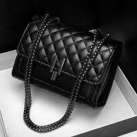 Classic Brand Designer Quilted PU Leather Crossbody Bags for Womens 2021 Simple Fashion Chain Shoulder Bag Lady Luxury Handbags