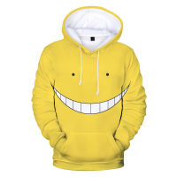 2023 New8สีลอบสังหารห้องเรียน Koro Sensei 3D พิมพ์ H Oodies ชายหญิงแฟชั่นน่ารักเสื้อสวมหัวญี่ปุ่นอะนิเมะเสื้อ