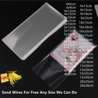 Clear Candy Bag OPP Plastic Cellophane Open Flat Pack Small Cookies Lollipop Bag Pizza Bread Food Cake Packaging Party Gifts