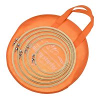 1Pcs Round Embroidery 35cm Portable Orange Embroidery Storage Bag Hoop Bag Eco-friendly Non-woven Sewing Bag Organizer