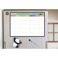 A3 Magnetic Monthly Planner Whiteboard Fridge Magnet Weekly Message Drawing Note P9YA