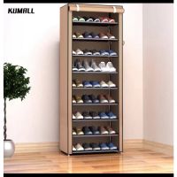 โปรโมชั่น KUMALL ชั้นวางรองเท้า 9ชั้น 30 คู่ Shoes Rack AK-10 ขนาด160x60x30cm ถูกมาก ตู้รองเท้า ชั้นวางรองเท้า ตู้เก็บรองเท้า ตู้ใส่รองเท้า