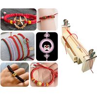 1 Set Paracord Jig Bracelet Maker U Shape Clear Scale Bracelet Bracelet Holder Maker with 2 Clamp