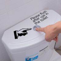 15*15cm Creative English Please Finger Button Toilet Stickers Bathroom Toilet Decoration Stickers Ms439 Toilet Covers