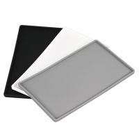 Silicone Non Slip Mat Plastic Flat Soft Tray 200mm Bottle Holder Square Anti-slip Twistable Bathroom Soap Tray