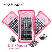 MASSCAKU big capacity Russian 72Volume Eyelashes Segments Natural DIY Clusters Eyelashes Individual Natural Style free shipping