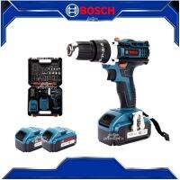 Bosch สว่านไร้สาย 199V 3ระบบ พร้อมแบต Lithuim Li-ion 2 ก้อน พร้อมกระเป๋าจัดเก็บคุณภาพดี