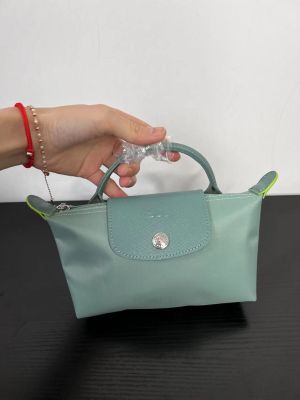 longchamp dumpling bag with leather high-value light square