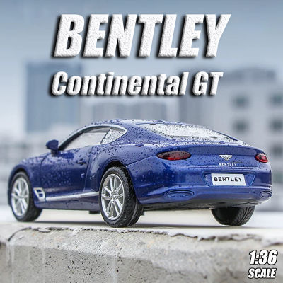 【RUM】1:36 Scale Bentley Continental Alloy Car Model Light &amp; Sound effect diecast car Toys for Boys baby toys birthday gift car toys kids toys car