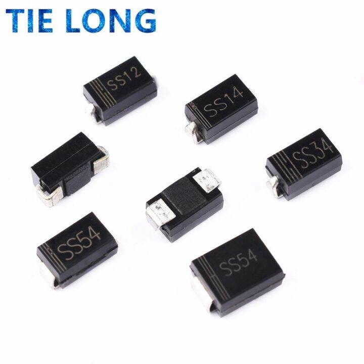 100pcs-sma-rectifier-diode-m1-m4-m7-ss12-ss14-ss16-ss24-ss34-ss26-ss36-ss110-ss210-ss210-us1m-rs2m-rs1m-es1d-1n4007-m7-do-214ac-electrical-circuitry-p