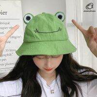 Topi Bucket ตกปลาการ์ตูนกบสำหรับทุกเพศพับได้หมวกชาวประมงหมวกฮิปฮอปหมวกชายทะเลตกปลากลางแจ้งสำหรับพ่อแม่และเด็ก