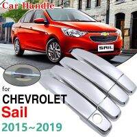 Chrome Handles Cover Trim For Chevrolet New Sail Nuevo 2015~2019 Car Accessories Stickers Auto Styling 2016 2017 2018