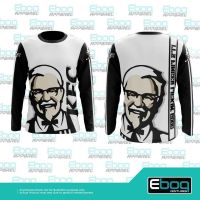 [In stock] 2023 design shirt kfc t rider white black sublimation / baju kfc rider microfiber eboq jersi / rider kfc，Contact the seller for personalized customization of the name
