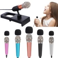 Portable 3.5mm Stereo Studio Mic KTV Karaoke Mini Microphone For Smart Phone Laptop PC Desktop Handheld Audio Microphone