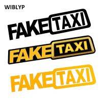 【CC】 2Pcs FAKE TAXI Car Stickers Reflective Window Vinyl Decals Styling Adhesive Emblem