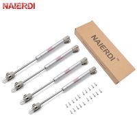 4PCS NAIERDI Cabinet Door Gas Spring Hinges 6-15KG Kitchen Cupboard Hydraulic Hinge Strut Lid Support Box Furniture Hardware