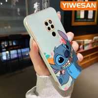 YIWESAN เคสสำหรับ Huawei Mate 20 Pro Mate 20เคส20X บางลายการ์ตูนหรูหราชุบลวดลายขอบสี่เหลี่ยมใหม่เคสซิลิโคนกันกระแทกคลุมทั้งหมดป้องกันเลนส์กล้อง