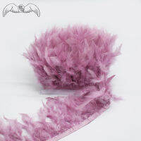 ขายส่ง 5-10 เมตรหนังสีชมพูตุรกี Feather Trim Fringe Marabou Feather ริบบิ้นสำหรับงานแต่งงานชุด/กระโปรง/ DIY Craft ตกแต่ง-ea8