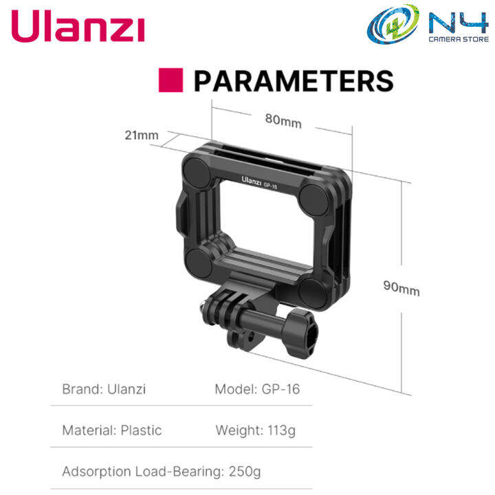 Ulanzi 2654 GP-16 Magnetic Action Camera Quick Release Bracket